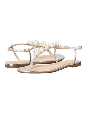 Jewel Badgley Mischka Larissa Embellished Thong Evening Sandal NIB